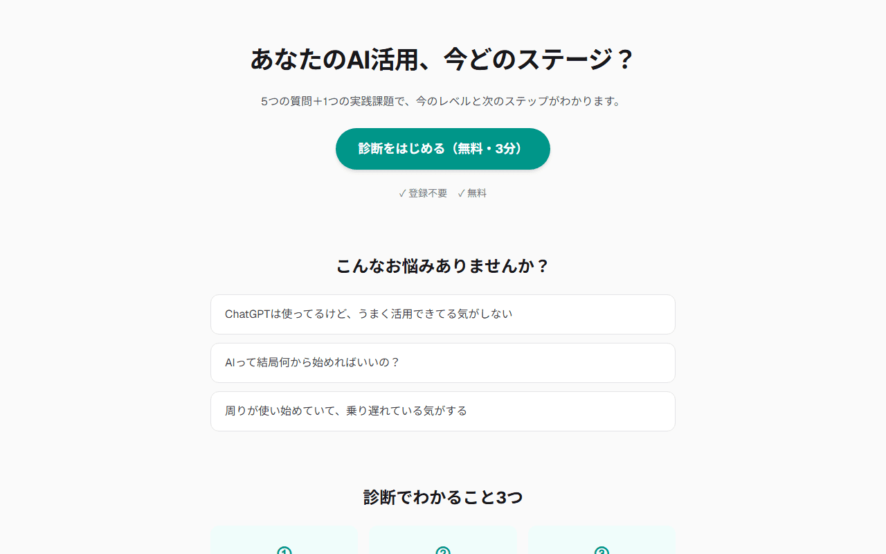 AI活用度診断